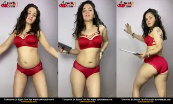 Ayşen çelik ifşa Kırmızı iç çamaşırlarıyla